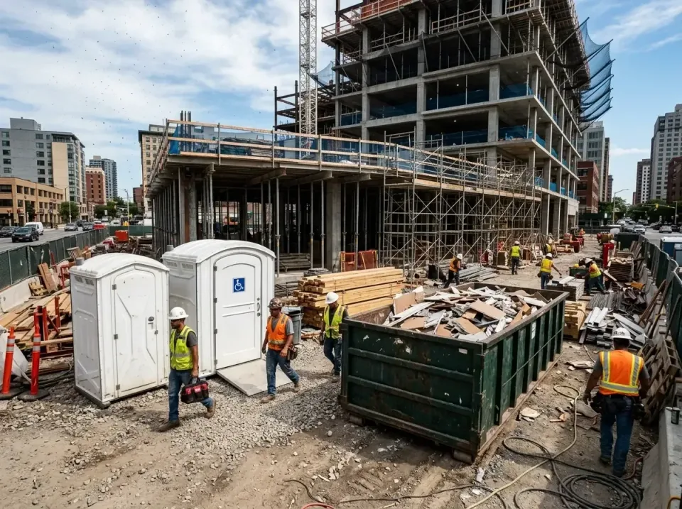Portable Toilets — Construction Site